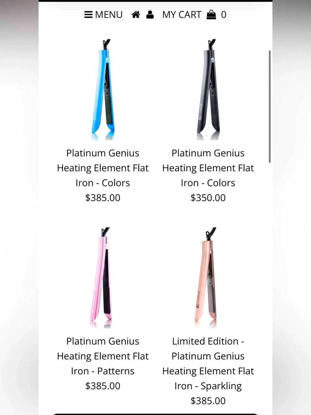 NIB Royale Platinum Genius Heating Element Green Hair Straightener